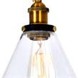 CWI Lighting Eustis 3 Light Contemporary Metal Wall Sconce in Black/Gold Brass