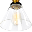 CWI Lighting Eustis 3 Light Contemporary Metal Wall Sconce in Black/Gold Brass