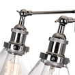 CWI Lighting Eustis 3 Light Metal Wall Sconce in Polished Nickel