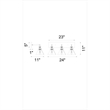 CWI Lighting Eustis 3 Light Metal Wall Sconce in Polished Nickel