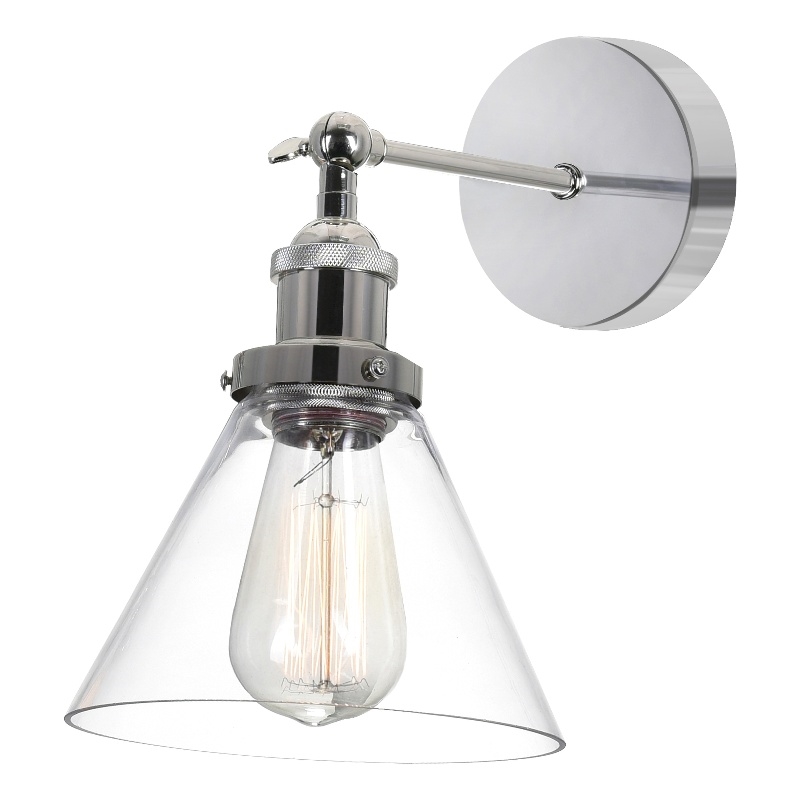 CWI Lighting Eustis 1 Light Metal Wall Sconce in Polished Nickel