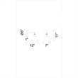 CWI Lighting Eustis 1 Light Metal Wall Sconce in Polished Nickel