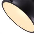 CWI Lighting Strum 1 Light Down Farmhouse Metal Pendant in Black