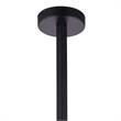 CWI Lighting Strum 1 Light Down Farmhouse Metal Pendant in Black