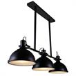 CWI Lighting Strum 3 Light Farmhouse Metal Island Chandelier in Black