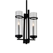 CWI Lighting Sierra 2 Light Up Contemporary Metal Mini Pendant in Black