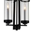 CWI Lighting Sierra 2 Light Up Contemporary Metal Mini Pendant in Black
