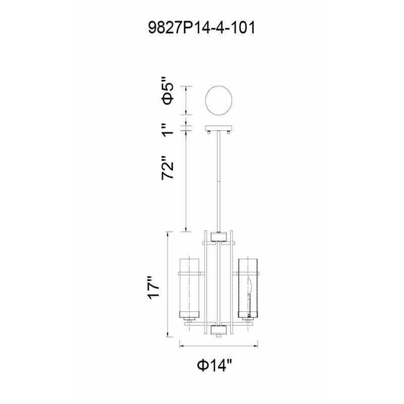 CWI Lighting Sierra 4 Light Up Contemporary Metal Mini Pendant in Black