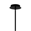 CWI Lighting Sierra 8 Light Up Contemporary Metal Chandelier in Black