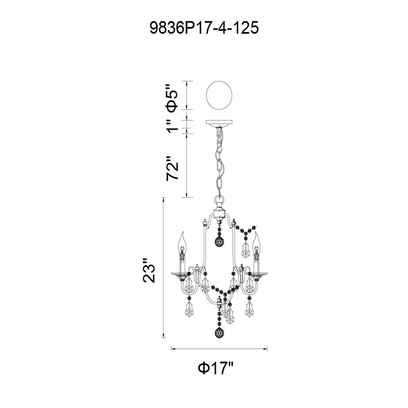 CWI Lighting Electra 6 Light Up Metal Chandelier in Oxidized Bronze
