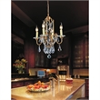 CWI Lighting Electra 6 Light Up Metal Chandelier in Oxidized Bronze