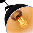 CWI Lighting Elisa 1 Light Down Contemporary Metal Pendant in Black