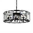 CWI Lighting Jacquet 12 Light Farmhouse Metal Chandelier in Black