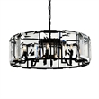 CWI Lighting Jacquet 12 Light Farmhouse Metal Chandelier in Black