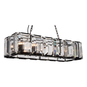 CWI Lighting Jacquet 12 Light Farmhouse Metal Chandelier in Black