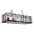 CWI Lighting Jacquet 12 Light Farmhouse Metal Chandelier in Black