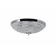 CWI Lighting Globe 6 Light Metal Bowl Indoor Flush Mount in Chrome
