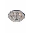 CWI Lighting Globe 6 Light Metal Bowl Indoor Flush Mount in Chrome