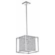 CWI Lighting Cube 3 Light Contemporary Metal Chandelier in Chrome