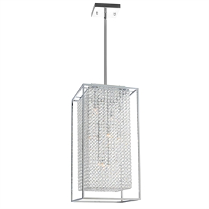 CWI Lighting Cube 11 Light Contemporary Metal Chandelier in Chrome