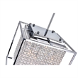 CWI Lighting Cube 5 Light Contemporary Metal Chandelier in Chrome