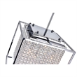 CWI Lighting Cube 5 Light Contemporary Metal Chandelier in Chrome