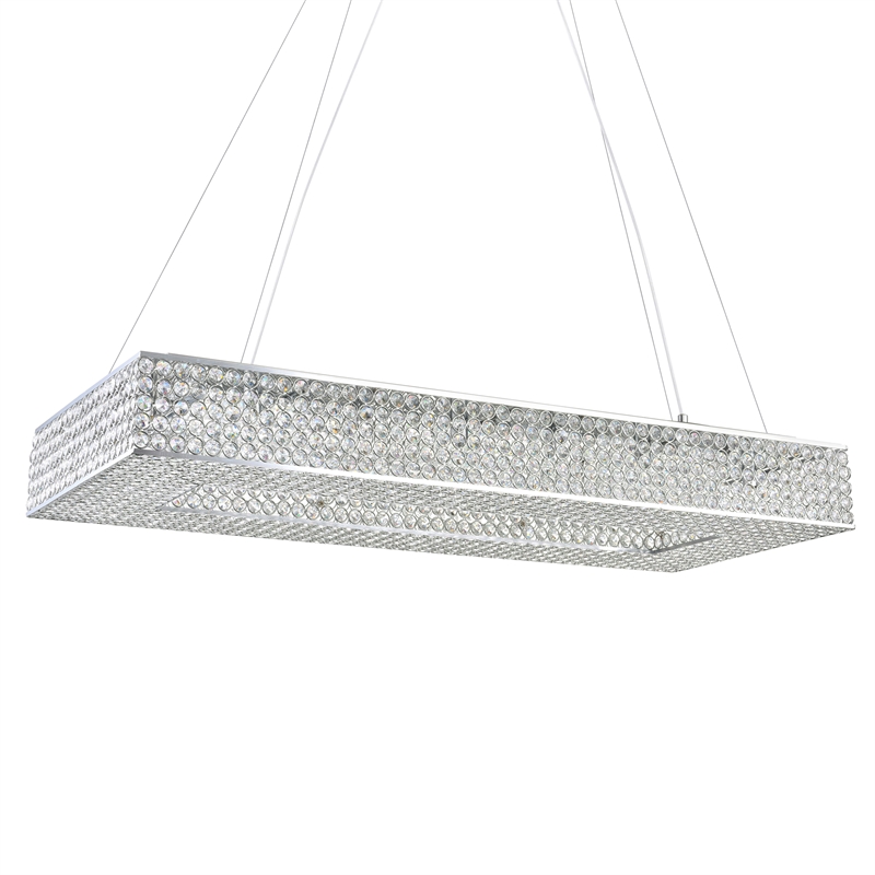 CWI Lighting Dannie 16 Light Contemporary Metal Chandelier in Chrome