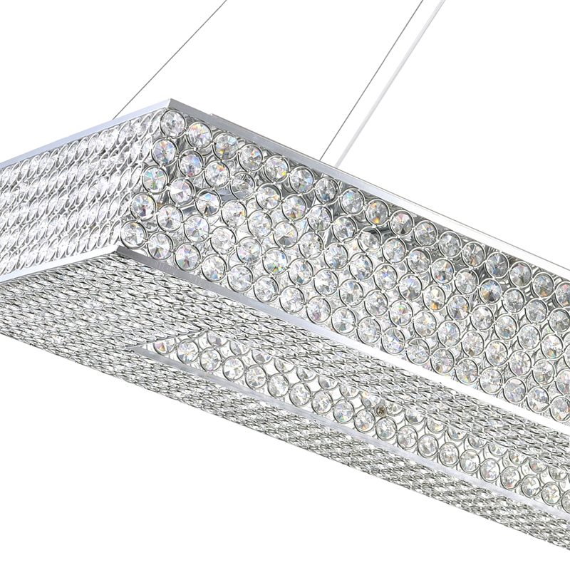 CWI Lighting Dannie 16 Light Contemporary Metal Chandelier in Chrome