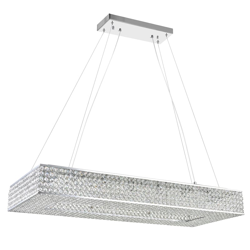 CWI Lighting Dannie 16 Light Contemporary Metal Chandelier in Chrome