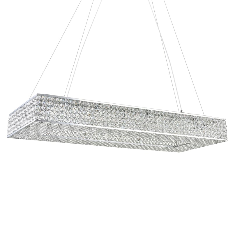 CWI Lighting Dannie 16 Light Contemporary Metal Chandelier in Chrome