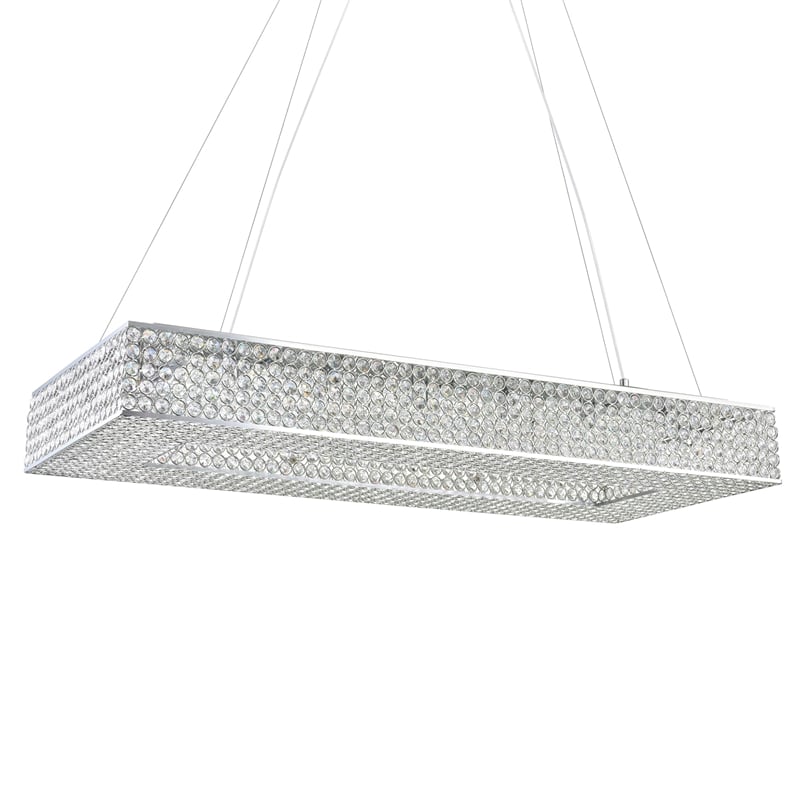 CWI Lighting Dannie 16 Light Contemporary Metal Chandelier in Chrome