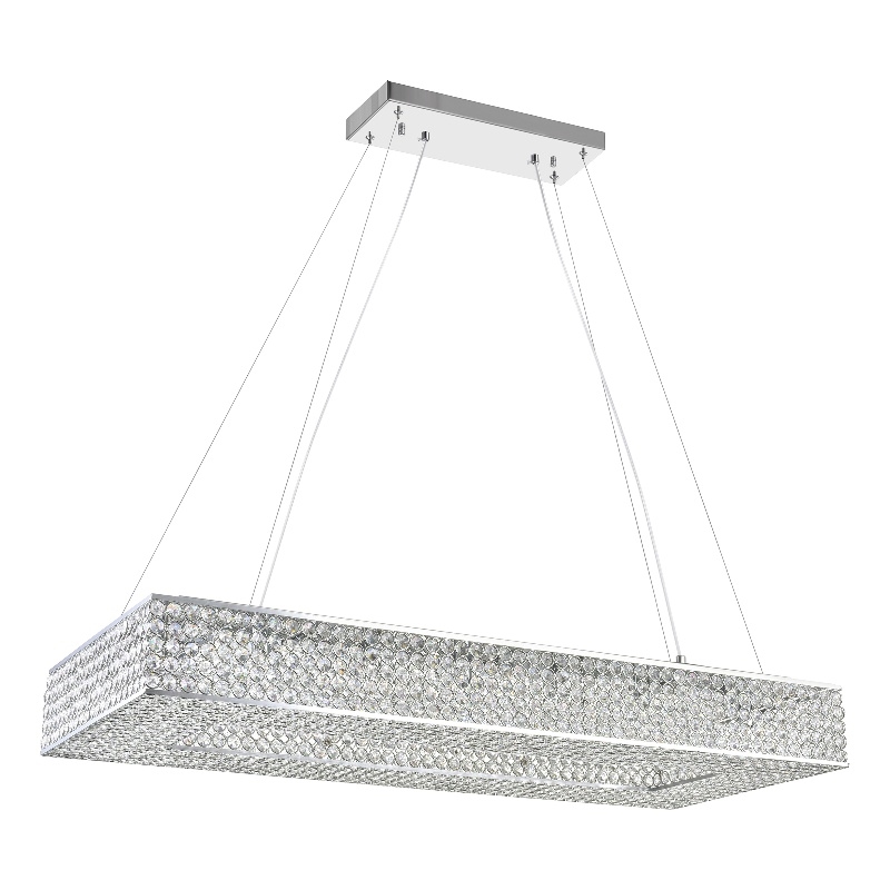 CWI Lighting Dannie 16 Light Contemporary Metal Chandelier in Chrome