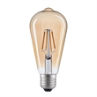 CWI Lighting 4W ST19 2700K Glass LED Bulb in Amber (Set of 10)