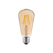 CWI Lighting 8W ST19 2700K Glass LED Bulb in Amber (Set of 10)