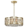 CWI Lighting 6 Light Metal Chandelier in Champagne Gold