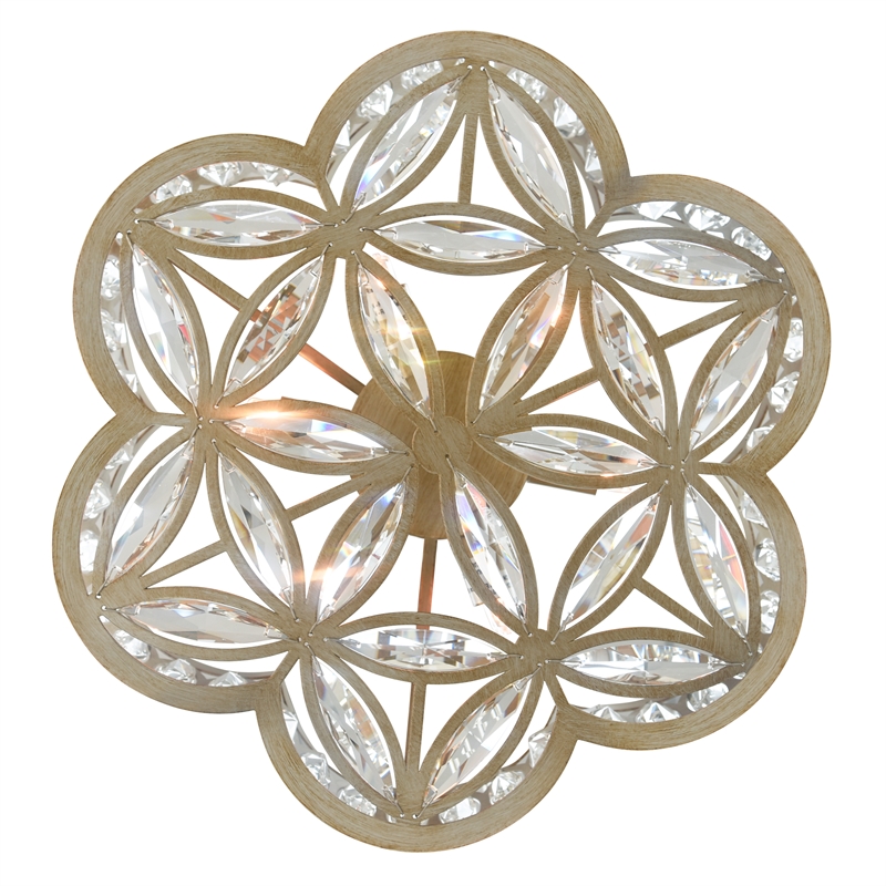 CWI Lighting 6 Light Metal Chandelier in Champagne Gold