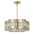 CWI Lighting 6 Light Metal Chandelier in Champagne Gold
