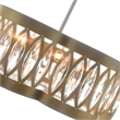 CWI Lighting 6 Light Metal Chandelier in Champagne Gold