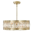 CWI Lighting 6 Light Metal Chandelier in Champagne Gold