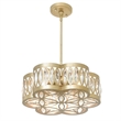 CWI Lighting 6 Light Metal Chandelier in Champagne Gold