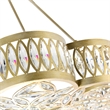 CWI Lighting 8 Light Metal Chandelier in Champagne Gold