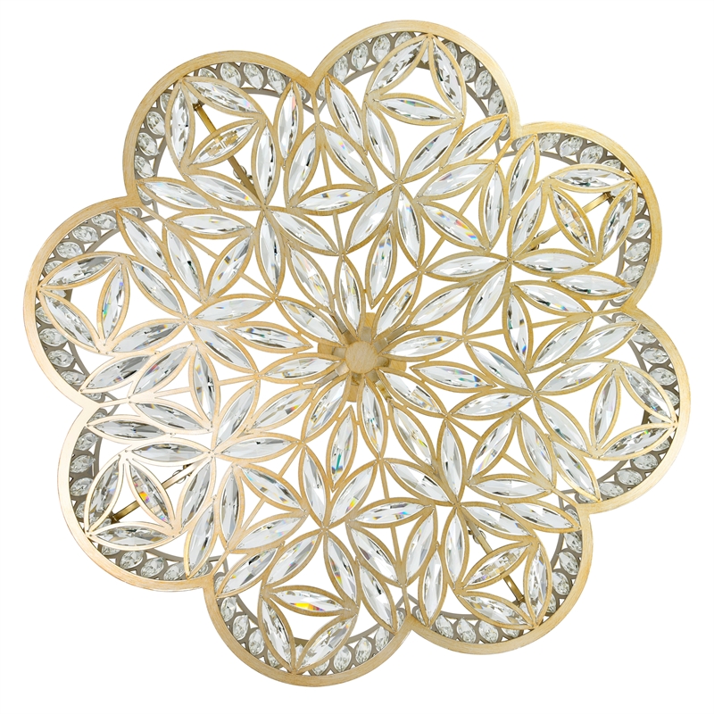 CWI Lighting 8 Light Metal Chandelier in Champagne Gold