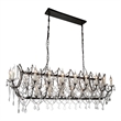 CWI Lighting Phraya 24 Light Up Contemporary Metal Chandelier in Dark Brown