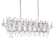 CWI Lighting Aleka 24 Light Traditional Metal Candle Chandelier in Chrome