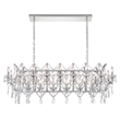 CWI Lighting Aleka 24 Light Traditional Metal Candle Chandelier in Chrome