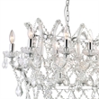 CWI Lighting Aleka 24 Light Traditional Metal Candle Chandelier in Chrome