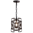 CWI Lighting Litani 1 Light Down Contemporary Metal Chandelier in Brown