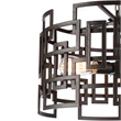 CWI Lighting Litani 3 Light Down Contemporary Metal Chandelier in Brown