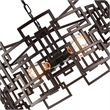 CWI Lighting Litani 4 Light Down Contemporary Metal Chandelier in Brown