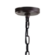 CWI Lighting Litani 4 Light Down Contemporary Metal Chandelier in Brown